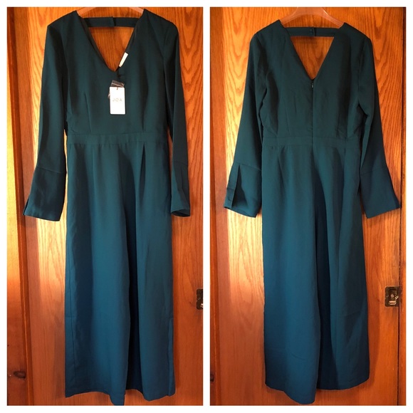 NWT J.O.A. Green Jumpsuit S - Picture 1 of 14
